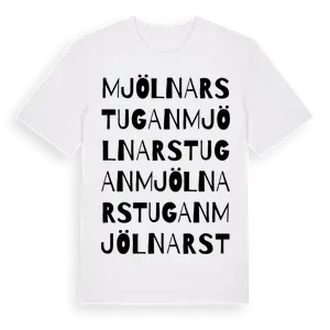 Mjölnarstugan ordlek t-shirt – ekologisk bomull t-shirt från Pinshirt