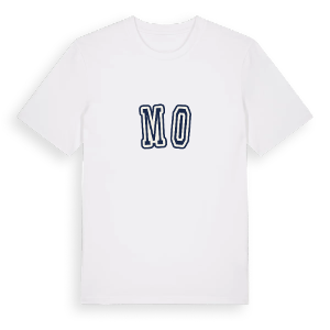 Mo college t-shirt – ekologisk bomull t-shirt från Pinshirt