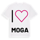 Jag älskar Moga t-shirt stort tryck