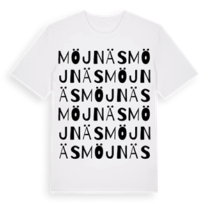 Möjnäs ordlek t-shirt – ekologisk bomull t-shirt från Pinshirt