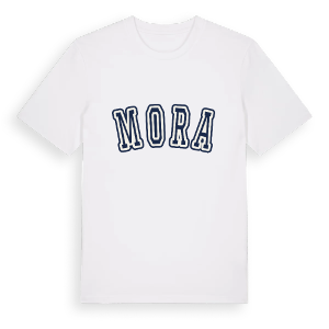 Mora college t-shirt – ekologisk bomull t-shirt från Pinshirt