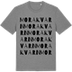 Mid Heather Gray t-shirt med Mora kvarn ordlek t-shirt