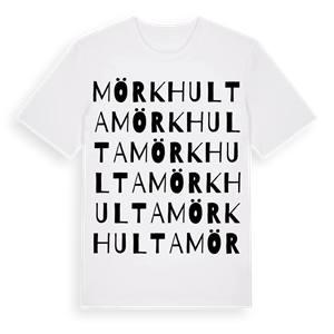 Mörkhulta ordlek t-shirt – ekologisk bomull t-shirt från Pinshirt