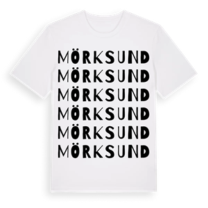 Mörksund ordlek t-shirt – ekologisk bomull t-shirt från Pinshirt