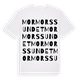 Mormorssundet ordlek t-shirt