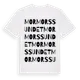White t-shirt med Mormorssundet ordlek t-shirt