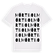 Mörtbol ordlek t-shirt