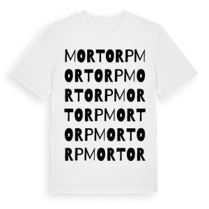 Mortorp ordlek t-shirt – ekologisk bomull t-shirt från Pinshirt