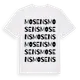 White t-shirt med Mosens ordlek t-shirt
