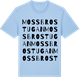 Blue Soul t-shirt med Mossbrostugan ordlek t-shirt