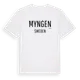 White t-shirt med Myngen i Sverige t-shirt