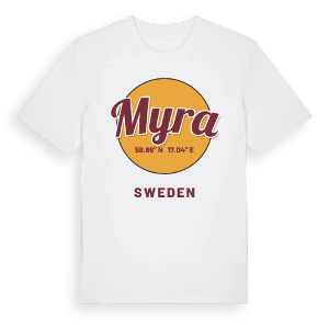 Myra cirkel t-shirt – ekologisk bomull t-shirt från Pinshirt