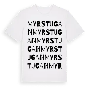 Myrstugan ordlek t-shirt – ekologisk bomull t-shirt från Pinshirt