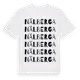 White t-shirt med Nälberga ordlek t-shirt