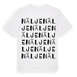 Nälje ordlek t-shirt – ekologisk bomull t-shirt från Pinshirt
