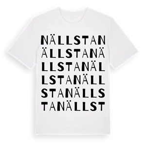 Nällsta ordlek t-shirt – ekologisk bomull t-shirt från Pinshirt