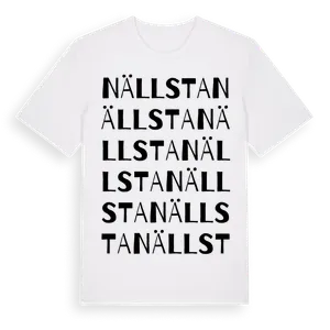 Nällsta ordlek t-shirt – ekologisk bomull t-shirt från Pinshirt