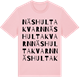 Pink Cotton t-shirt med Näshulta kvarn ordlek t-shirt