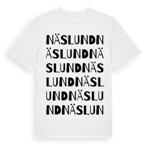 Näslund ordlek t-shirt – ekologisk bomull t-shirt från Pinshirt