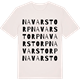 Vintage White t-shirt med Navarstorp ordlek t-shirt