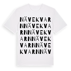 Nävekvarn ordlek t-shirt – ekologisk bomull t-shirt från Pinshirt