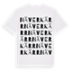 White t-shirt med Näverkärr ordlek t-shirt