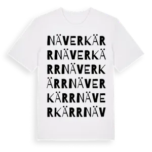 Näverkärr ordlek t-shirt – ekologisk bomull t-shirt från Pinshirt
