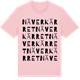 Pink Cotton t-shirt med Näverkärret ordlek t-shirt