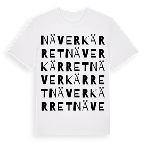 Näverkärret ordlek t-shirt – ekologisk bomull t-shirt från Pinshirt