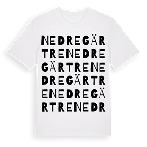 Nedre Gärtre ordlek t-shirt – ekologisk bomull t-shirt från Pinshirt