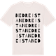 Vintage White t-shirt med Nedre Ista ordlek t-shirt