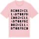 Pink Cotton t-shirt med Nedre Mellantorp ordlek t-shirt