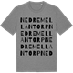 Mid Heather Gray t-shirt med Nedre Mellantorp ordlek t-shirt