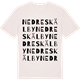 Vintage White t-shirt med Nedre Skälby ordlek t-shirt