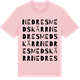 Pink Cotton t-shirt med Nedre Smedskärr ordlek t-shirt