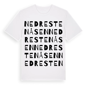 Nedre Stenåsen ordlek t-shirt – ekologisk bomull t-shirt från Pinshirt