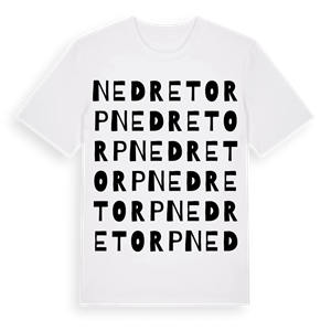 Nedre Torp ordlek t-shirt – ekologisk bomull t-shirt från Pinshirt