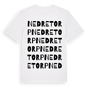 Nedre Torp ordlek t-shirt – ekologisk bomull t-shirt från Pinshirt