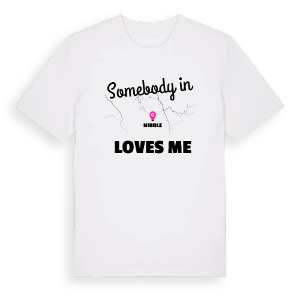 Någon i Nibble älskar mig t-shirt – ekologisk bomull t-shirt från Pinshirt