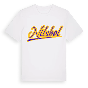 Nilsbol baseball t-shirt – ekologisk bomull t-shirt från Pinshirt