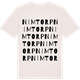 Vintage White t-shirt med Nimtorp ordlek t-shirt