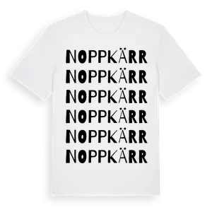 Noppkärr ordlek t-shirt – ekologisk bomull t-shirt från Pinshirt