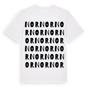 Nor ordlek t-shirt – ekologisk bomull t-shirt från Pinshirt