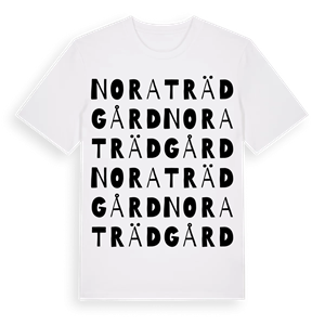 Nora Trädgård ordlek t-shirt – ekologisk bomull t-shirt från Pinshirt