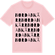 Pink Cotton t-shirt med Nordankärr ordlek t-shirt