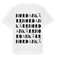 White t-shirt med Nordankärr ordlek t-shirt