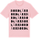 Pink Cotton t-shirt med Nordkärr ordlek t-shirt