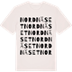 Vintage White t-shirt med Nordnäset ordlek t-shirt