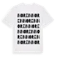 White t-shirt med Noren ordlek t-shirt