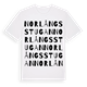 Norlångsstugan ordlek t-shirt